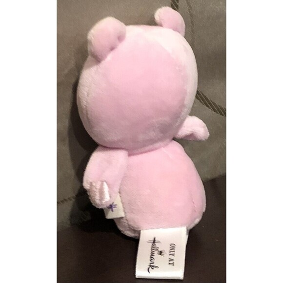Pink Hug Lovin Hippo Plush Hallmark Itty Bittys Limited Edition Valentines 5” - Picture 5 of 9